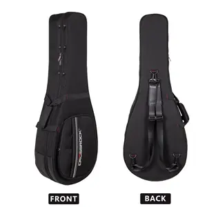 Crossrock Dreadnought Acoustic Guitar Foam Case | Lightweight Gig Bag with Rugged Exterior, Plush Interior & Storage Pockets