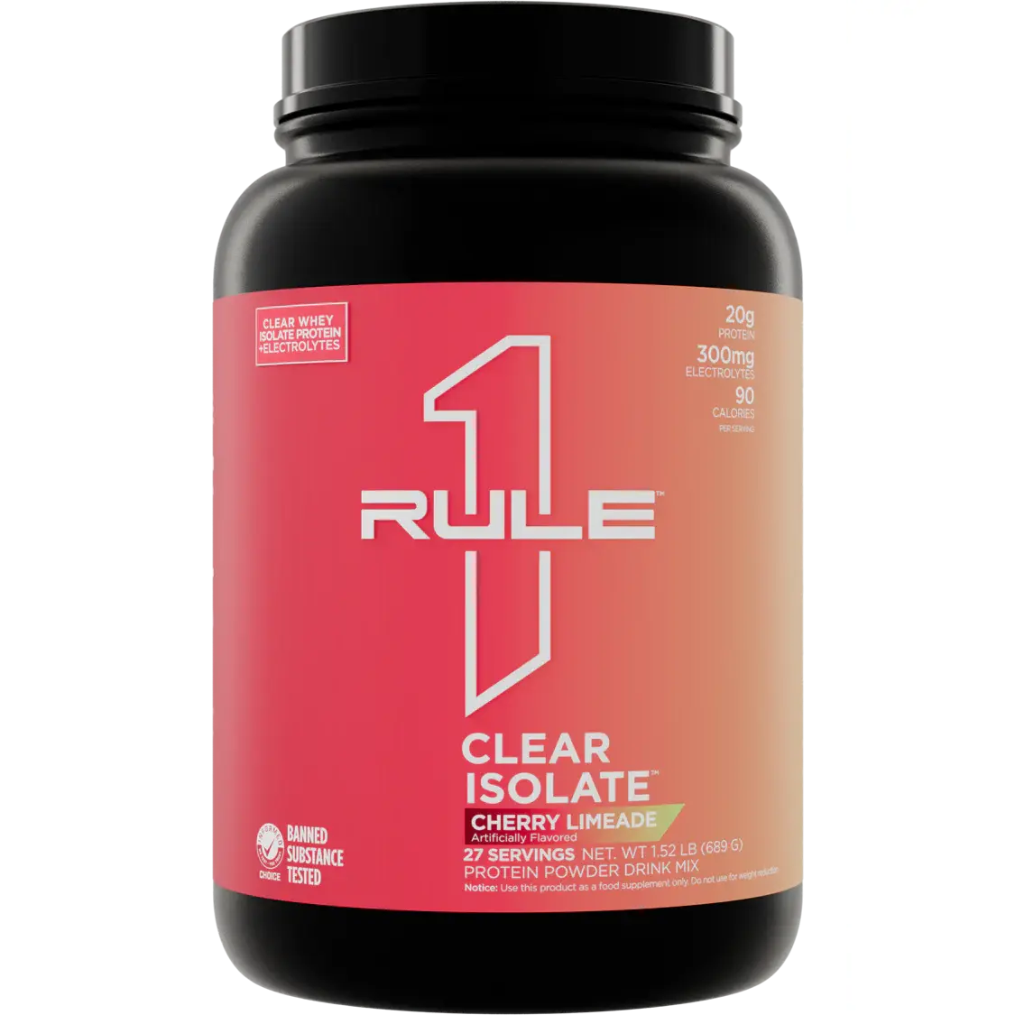 Rule 1 Proteins R1 CLEAR ISOLATE - Clear & Refreshing Whey Isolate
