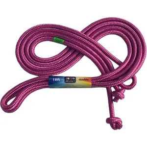 16' Foot Single  Rope for  Women and Men -  Outdoor Youth Fness Excersing Equipment - Double Dutch Length Gym Accessories