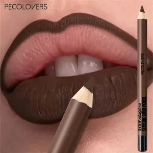 1PC Matte Lip Liner Long-lasting, Brown, Purple, Pink Series, Waterproof Lipstick Lip Liner Women'S Lip Cosmetics Lipliner