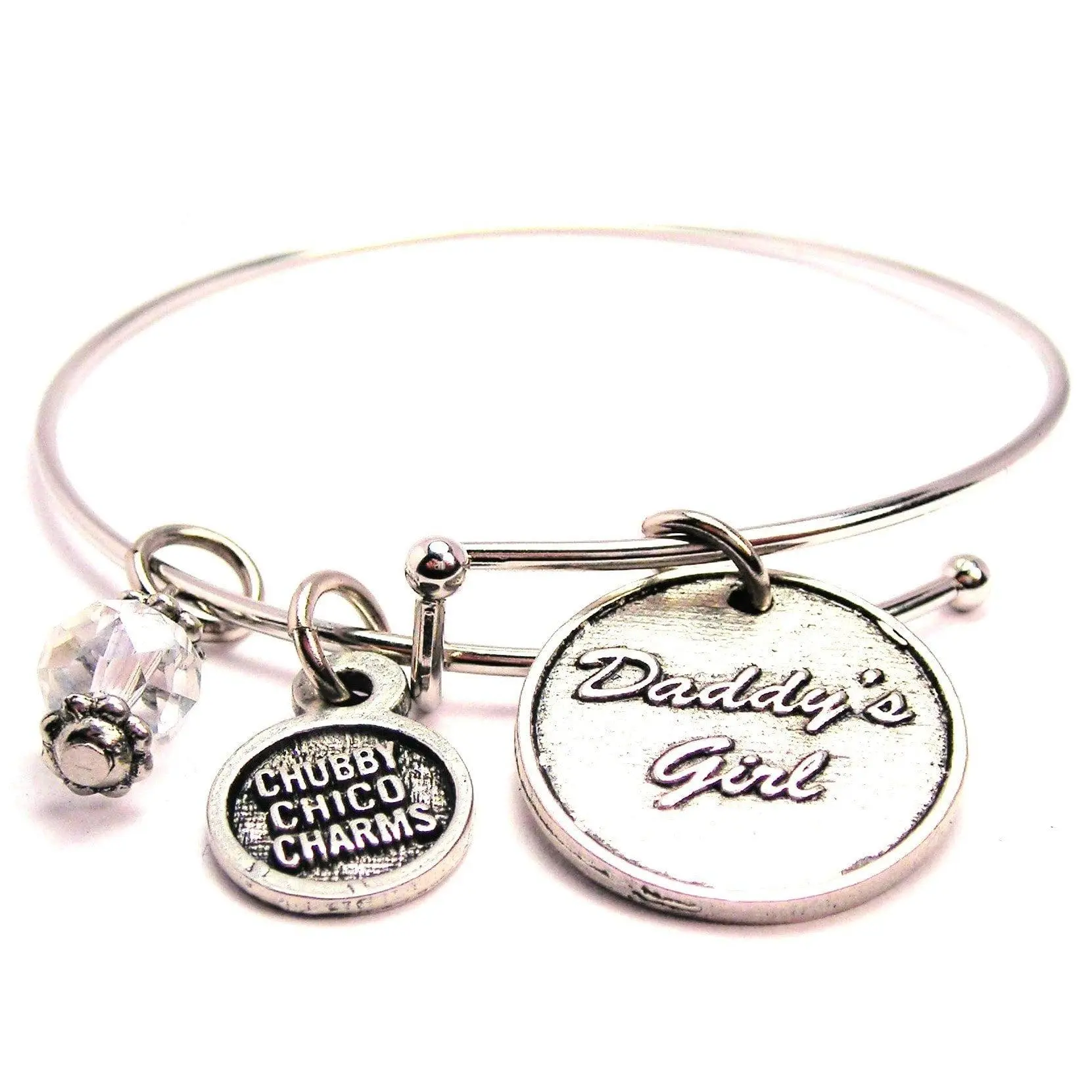 Daddy's Girl Expandable Bangle Bracelet