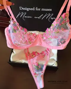Rose Garden Fairy Set| Floral Lingerie Set| Monroe and Muse Chérie Collection