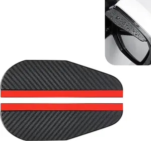 2PCS Black Car Rear View Mirror Rain Visor Guards Waterproof Side Mirror Visor Rain Board Eyebrow Guard Sun Visor Car Accessories, Universal for Cars Trucks SUVs