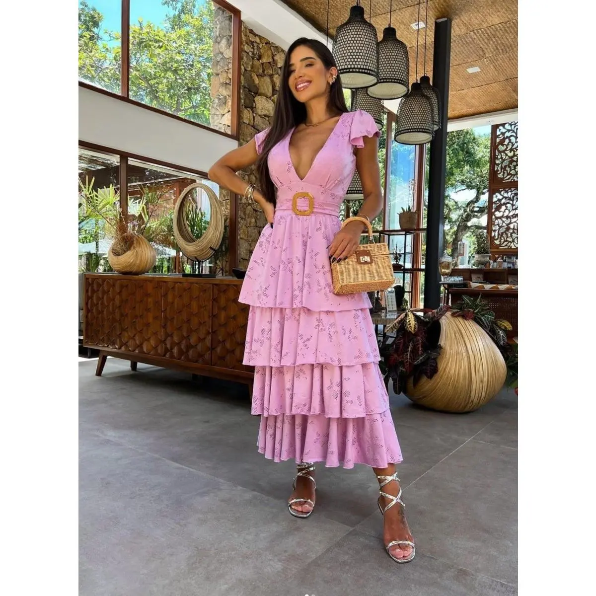 Nella Pink  Dress