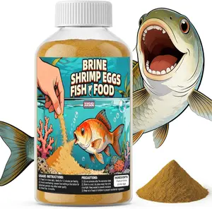 Decapsulated Brine Shrimp Eggs 2 oz | Ready-to-Use Instant Baby Brine Shrimp Food for Aquarium Fish | No Hatching Needed Natural Nutrition for Tropical, Saltwater, Betta & Discus Fish