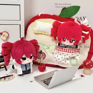10CM Anime Kasane Teto Attribute 10CM Kawaii Nunu Body Mini Plush Stuffed Plushie Pendant Cute Figure Keychain Bag Dango Gift