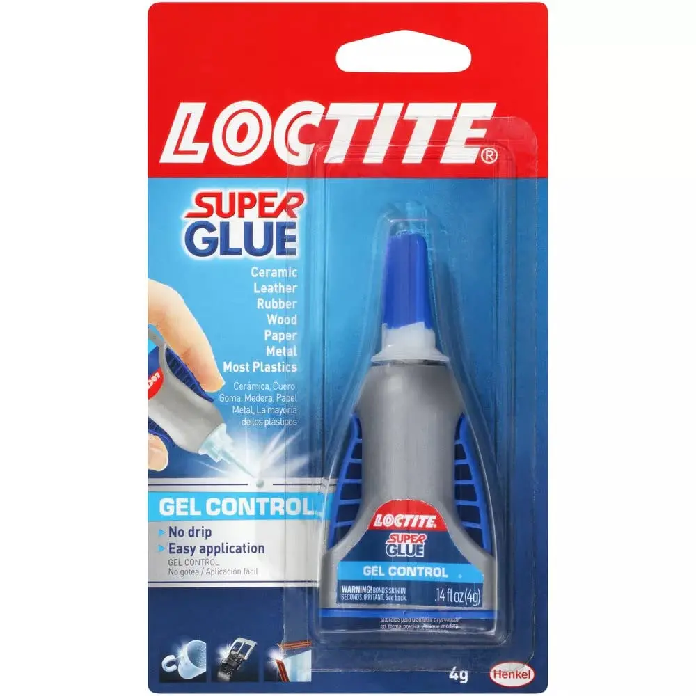 Loctite Super Glue Gel Control 0.14 fl oz Clear Cyanoacrylate Instant Adhesive for Plastic Wood & Metal Repair No Drip Easy Application