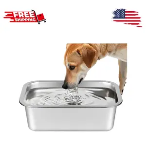 Stainless Steel 1.25 Gallons Large Dog Water Bowl