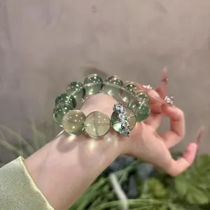Mint Ice Apple Beaded Bracelet Women's Large Particles Niche Design Fresh Light Luxury Sense of Luxury Gift for Girlfriend bracelets