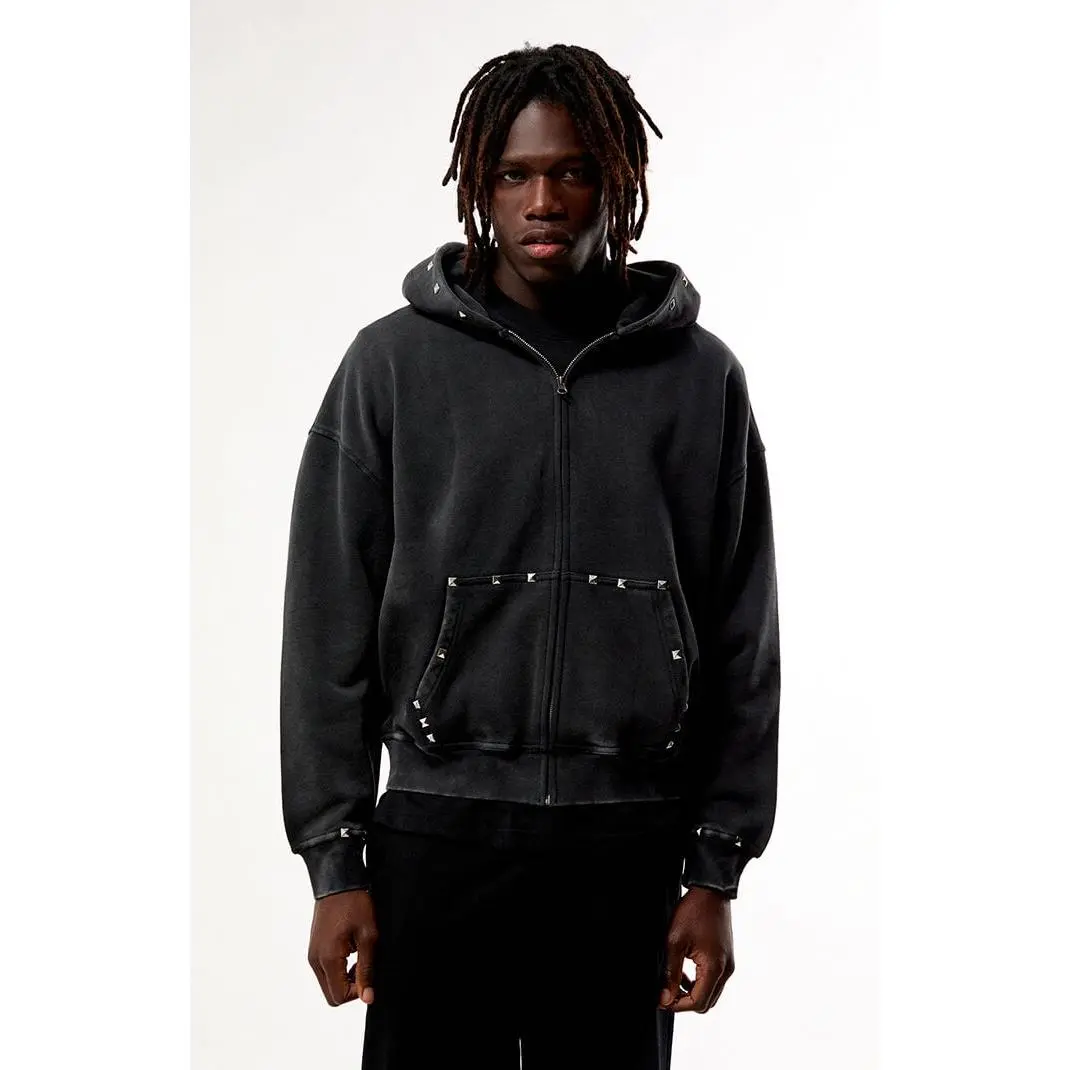 Pacsun Men's Studded Full Zip Hoodie