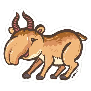 Saiga Antelope Sticker