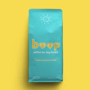 boop coffee – coffee for dog lovers. Fair Trade - Sustainably Sourced - 100% Colombian Ground Coffee. 12 Oz Ground Coffee. A cup of good! Donation made to cancer research with every purchase.