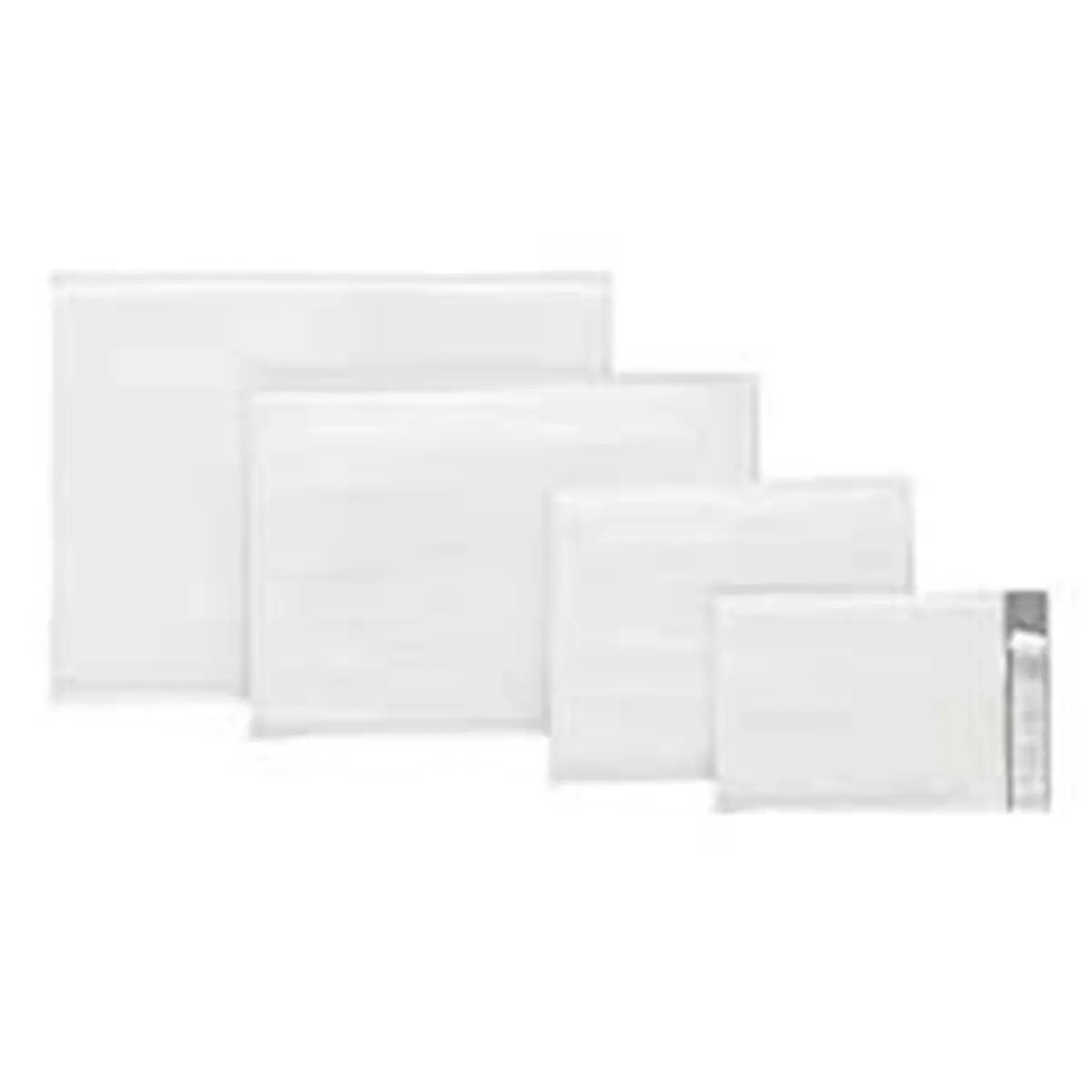 Sealed Air Corporation TuffGard Cushioned Mailers - Lightweight, 10.50in x16in, 3/16" Barrier Bubble Layer, Textured Surface, Heat-Seal Seams, Easy Closure, Maximum Cushioning for Postage, 25-CT, White