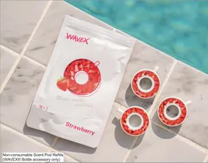 WAVEX® Strawberry Aroma Scent Pods — Non-Consumable Water Bottle Accessory (Refills for WAVEX® Bottles)
