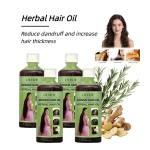Herbal Hair Oil non-greasy, absorbs fast.Nourishes roots, tames frizz, boosts shine.Repairs dryness, hairoil for hair growth, promotes healthy scalp, shiny hair care oil Haircare Smooth Nourishing Rosemary Natural Heat Protectant Moisturize  Restore