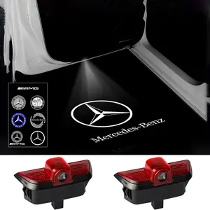 2pcs Car Door LED Projector Lamps HD Welcome Lights for Mercedes Benz C-class W204 2008 2009 2010 2011 2012 2013 2014 C260 C300 W204 2010 2011 2012 2013 2014 C200 W204 2008 2009 2010 2011 C280 C230 W204 2008 Led Lighting