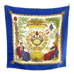 Pre-owned HERMÈS Silk Small Leather Goods Hermes Carre90 Scarf