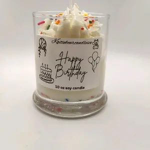 Happy Birthday soy candle