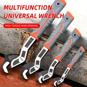Multifunctional Self-Locking Wrench Set, Sizes 6-12 Inches, Durable & Versatile Tools for Home Repair, Easy Operation Design