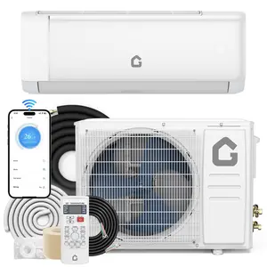 Garvee 9000 BTU 18.5 SEER2 Mini Split Air Conditioner & Heating System With Inverter, 230V Wall-Mounted AC With Heat Pump & Installation Kit, Cools Up to 450 Sq.Ft