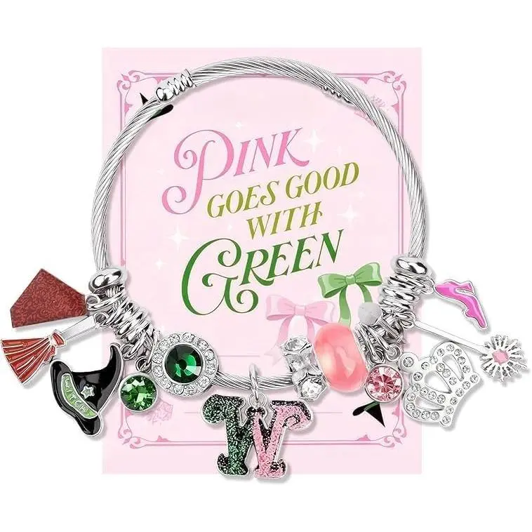 Bracelet -  and Green Bracelet, Friendship Bracelet Merch  Stuff Gifts for Women,   Accessories for Fans, Wicked Party Supplies Themed Gifts