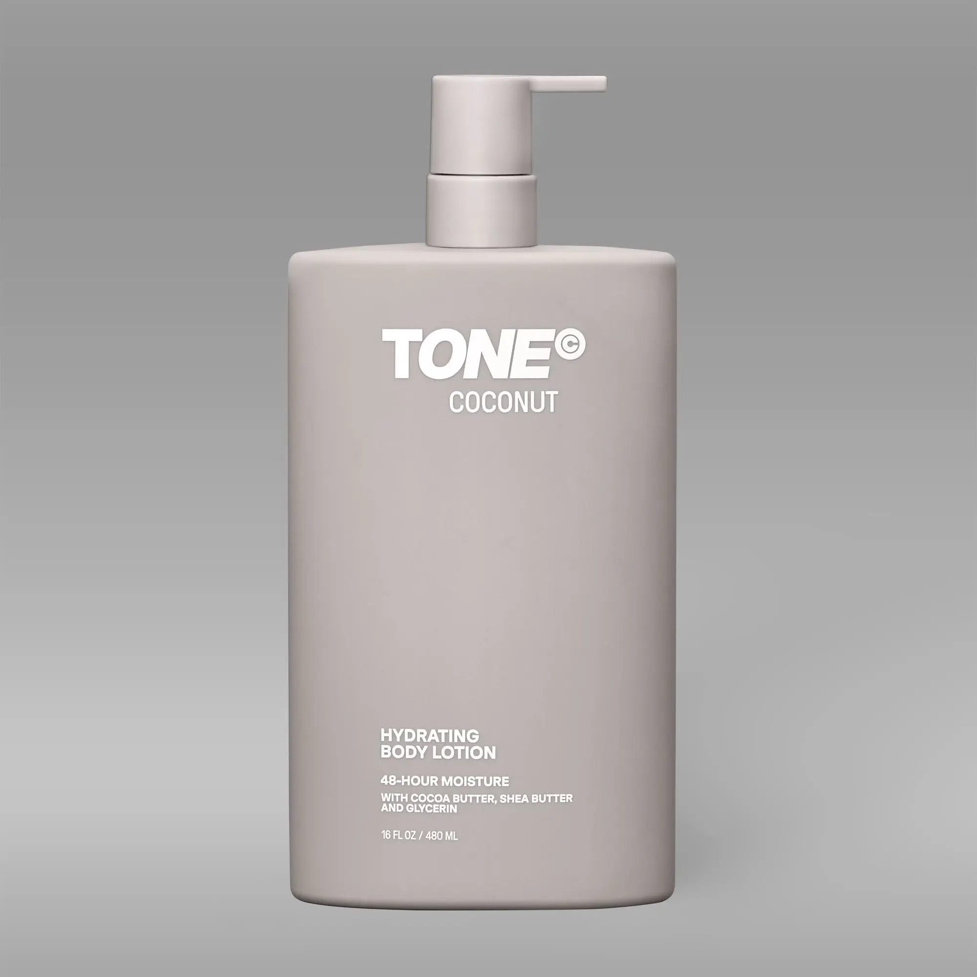 TONE Body Lotion for Men, Hydrating Daily Moisturizer with Coconut, Shea & Rich Butters, Fast-Absorbing & Long-Lasting Body Care, 16 fl oz, Cocoa, Scented, Fast Absorb, Ethylhexyl Palmitate, Cosmetic, Lauryl Laurate, Simmonsia Chinensis (Jojoba) Seed Oil