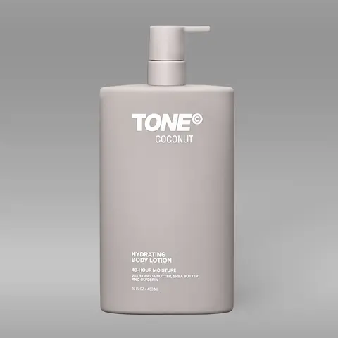 TONE Male Aroma Hydrating Body Cream - 16 fl oz (480 ml) Fast-Absorbent Daily Lotion for All Skin, with Rich Butters, Coconut, Jojoba Seed Oil, Ethylhexyl Palmitate, Lauryl Laurate, Cetyl Stearate to Hydrate & Soften Skin (Body Care Product)