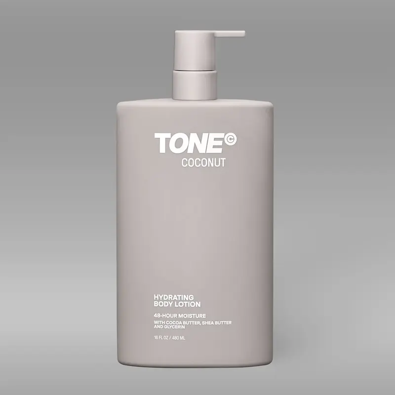 TONE Male Aroma Hydrating Body Cream - 16 fl oz (480 ml) Fast-Absorbent Daily Lotion for All Skin, with Rich Butters, Coconut, Jojoba Seed Oil, Ethylhexyl Palmitate, Lauryl Laurate, Cetyl Stearate to Hydrate & Soften Skin (Body Care Product)