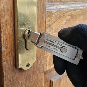 Multi-Function Locking Gauge Ruler, Stainless Steel Hardware Measurement Tool, High Precision with Scale, Durable and Accurate Measuring Instrument