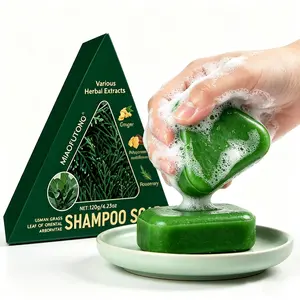 Usman Grass Oriental Arborvitae Leaf Shampoo Bar,Plant-Based Shampoo Bar ,Strengthens Roots, Reduces Hair Fall, for Thinning Hair, Anti-Hair Loss, Hair Growth, Oil Control, Dandruff Relief, Repair, Nourish
