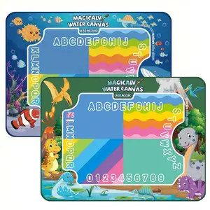 Magic Water Painting Canvas Toy, DIY Painting Supplies, Reusable Water Painting Book, Reusable Doodle Book, Educational Toy for Kids