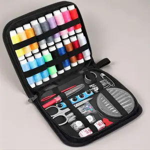 Portable Sewing Kit for Home Travelers Adults Beginners Emergencies Includes Thread Scissors Needles Tape Measure, Sewing Tool Kit