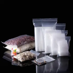 400PCS Thick Poly Bags,Clear Durable Food Grade Safe PE Plastic Bags for Dry Goods, Candy, Tea, Coffee and Small Parts Storage. (4 Assorted Sizes,2.75 Mil)2x2.76 3.2x4.72 4x6 6.3x9.5 Inch
