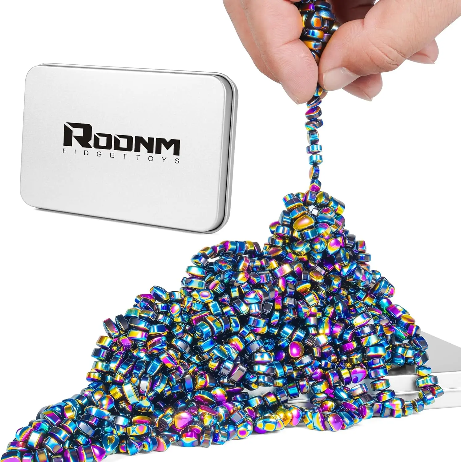 550 PCS Magnetic Putty Fidget Toys, Colorful DIY Stress Relief Sensory Toys for Teens & Adults, Office Gift for Men & Women (Suitable for Anxiety, Autism & ADHD)