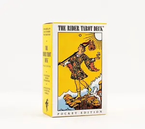 Pocket Rider Waite Tarot Deck: 78 Pocket size tarot cards and guidebook, Divination tool for tarot reading, psychic reading, fortune telling