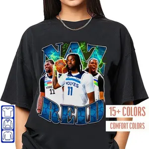 Naz Reid Vintage T-Shirt Retro Tee Professional Basketball Player Naz Reid Vintage T-Shirt