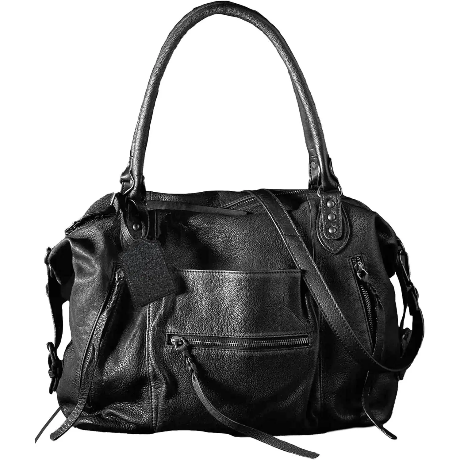 Women's Tote Bag Free Tote Bag with Zipper Large Women Vegan Leather Handbags with Adjustable Strap
