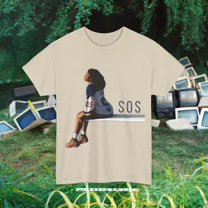S.z.a Sos Unisex Heavy Cotton Tee - Trendy Fashion Staple With ! Tshirt
