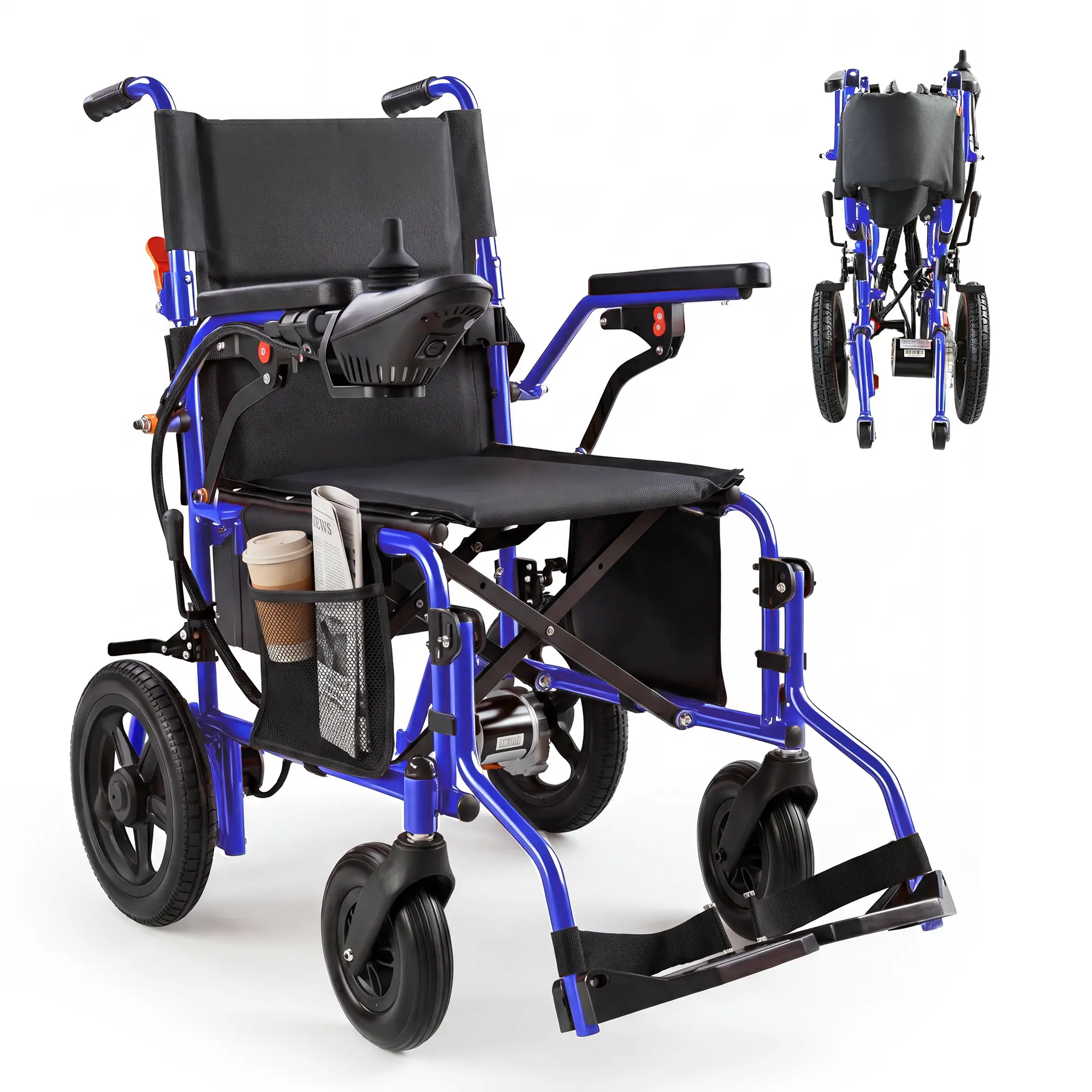 【Zygenair】Electric Wheelchair for Adults, Lightweight Foldable Power Wheelchair with 500W Dual Motors, All-Terrain Wheels, 15 Miles Long Range, 330 lbs Capacity, Shock-Absorbing Suspension, Removable Lithium Battery