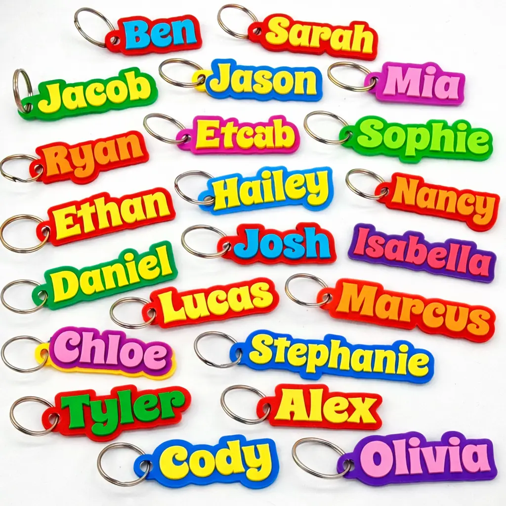 Personalized 3D Printed Name Keychain | Custom Name Tag for Backpack, Keys & Gifts
