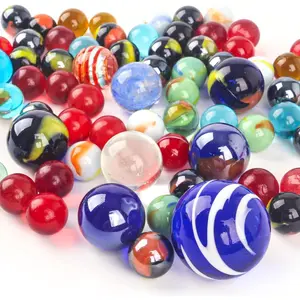 85 pack Glass Marbles, Space Marbles 4 Sizes Assorted Colors, for Board Game Space Party Favor