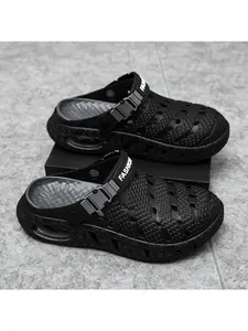 In summer, women 's thick-sole hole shoes breathable and non-slip outdoor two-wear Baotou sandals lovers hole shoes