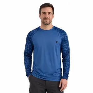 RODEEL 932 Long Sleeve Shirts Men UPF 50+ Sun UV Protection Lightweight Quick Dry Moisture Wicking Breathable Cooling Activewear for Outdoor Sport Gym Workout Running Hiking Camping Fishing Boating Construction Landscaping, summervibes