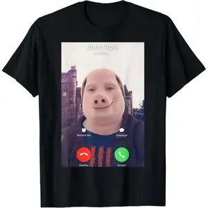 100 Percent Cotton John Pork Is Calling Tee