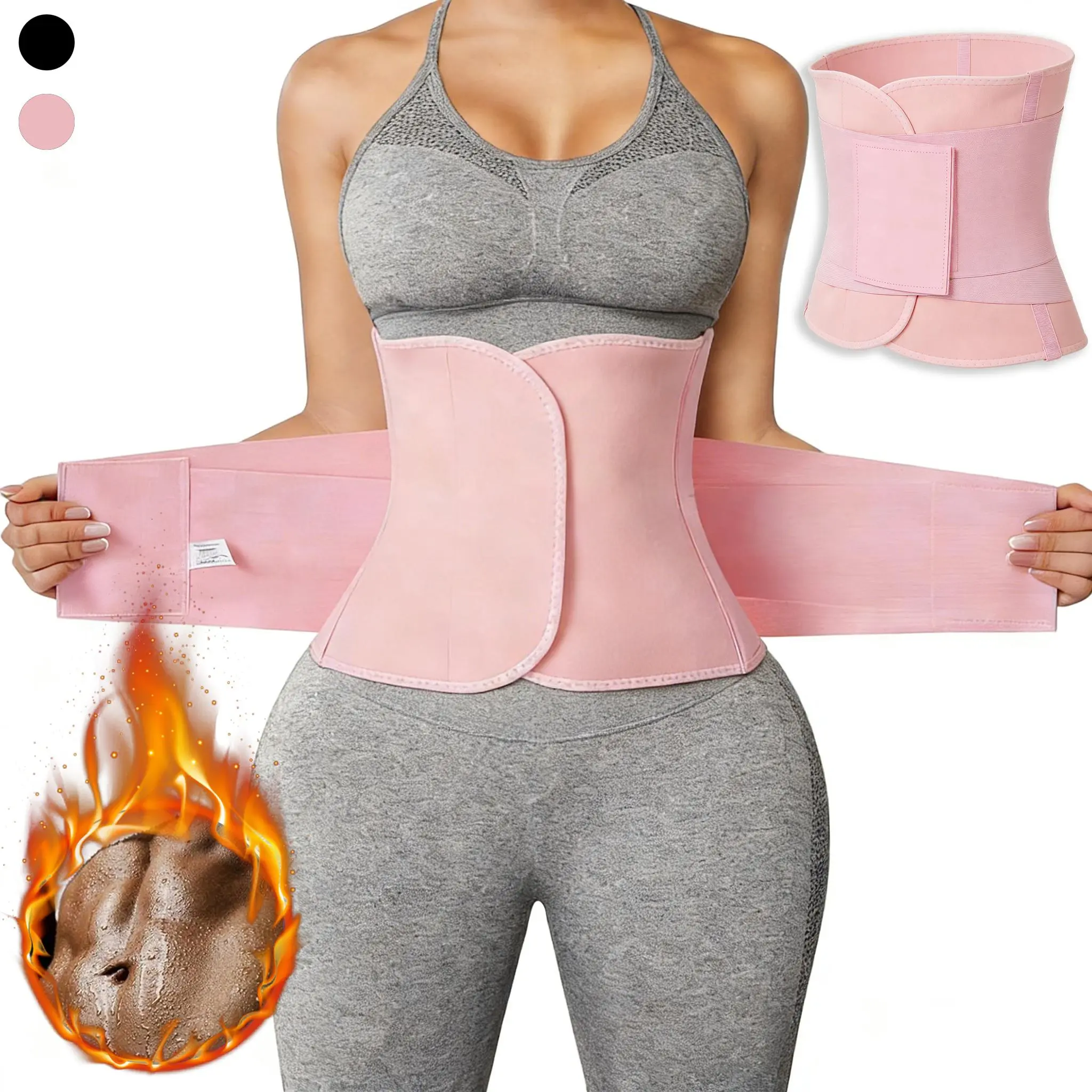 Women's Sweat Waist Trainer, Corset-Style Neoprene Compression Shapewear Vest with Zipper for Gym & Fitness Workouts