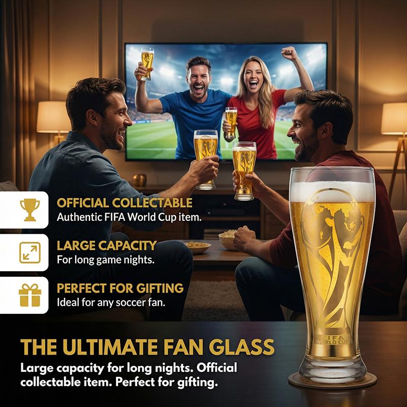 Father's Day Exclusive | 2026 FIFA World Cup Glass Set Made of premium glass with trophy-style gold trim. Suitable for gifting to boyfriends, daily home use and parties. Reusable cups with a variety of combinations to choose from,summerwins Father's Day Exclusive | 2026 FIFA World Cup Glass Set Made of premium glass with trophy-style gold trim. Suitable for gifting to boyfriends, daily home use and parties. Reusable cups with a variety of combinations to choose from,summerwins
