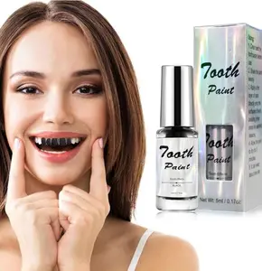Black Tooth Paint,Professional Black Out Teeth Makeup,Quick Dry & Realistic, for Cosplay,Rotten Teeth Makeup and Missing Teeth SFX for Halloween Art Theater