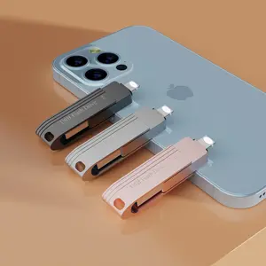 1TB USB Flash Drive for iPhone Photo Stick,Thumb Drives for Android Phone,USB C Memory Stick External Storage Richwell Compatible iPhone Pad Pro Android Mac USB C and PC SPD05 Pink 1TB