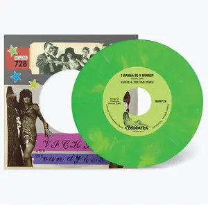 Vickie & the Van Dykes - I Wanna Be A Winner B/w Outcast - Peach/white  [7-INCH SINGLE VINYL RECORD] Colored Vinyl, Peach, White