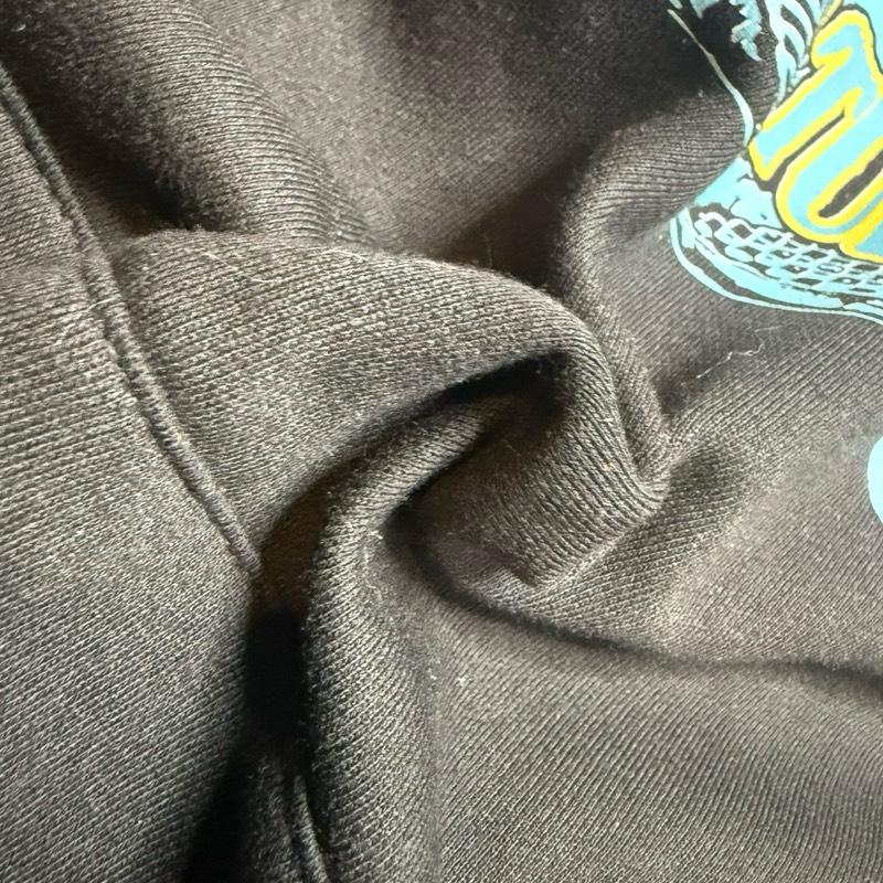 LVK "You Just Met The Plug Hoodie" Gamma Blue - Black Hoodie with Blue Logo